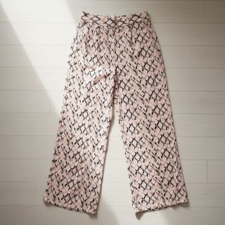 Linen viscose Ivy Diamonds design B digital print