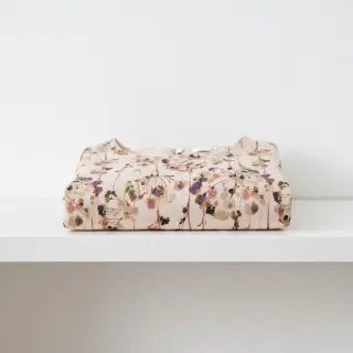 Linen viscose Agapanthus design C digital print
