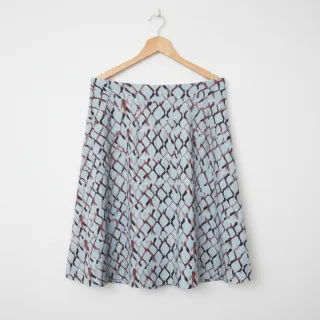 Linen viscose Ivy Diamonds design A digital print