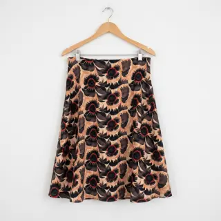 Linen viscose Sunlower design B digital print