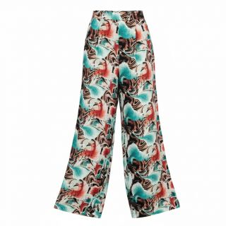 Linen viscose Paint chaos design B digital print