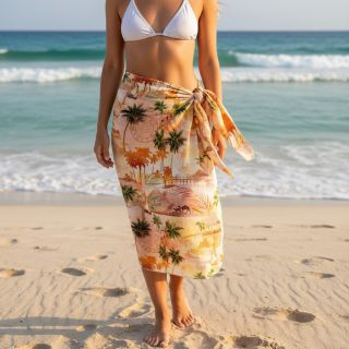 Linen viscose Egypt design B digital print