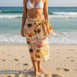Linen viscose Egypt design B digital print