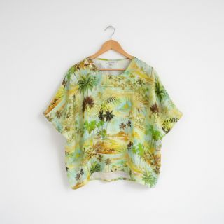 Linen viscose Egypt design A digital print