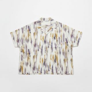 Linen viscose Natural Lin Lina green digital print