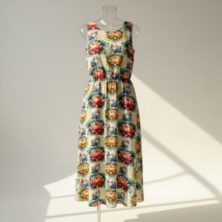 Linen viscose Clover design D digital print