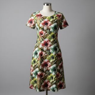 Linen viscose Azalea design C digital print