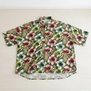 Linen viscose Azalea design C digital print