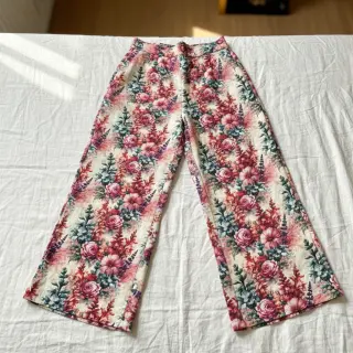Linen viscose Viola design C digital print