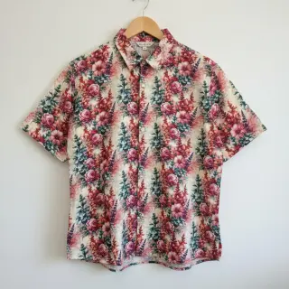 Linen viscose Viola design C digital print