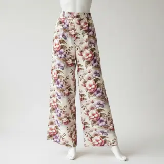 Linen viscose Casia design C digital print
