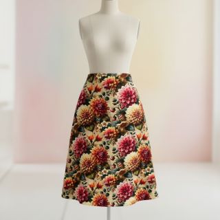 Linen viscose Rosalie design A digital print