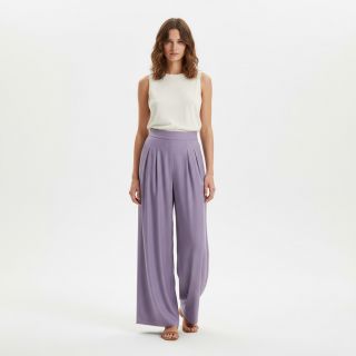 Linen viscose PREMIUM lavender