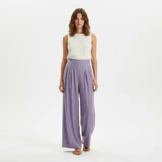 Linen viscose PREMIUM lavender