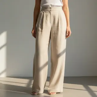 Linen viscose PREMIUM sand