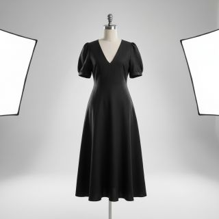 Linen viscose PREMIUM black