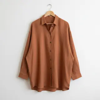 Linen viscose PREMIUM brick