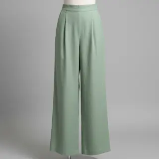 Linen viscose PREMIUM old green