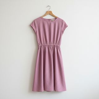 Linen viscose PREMIUM old pink