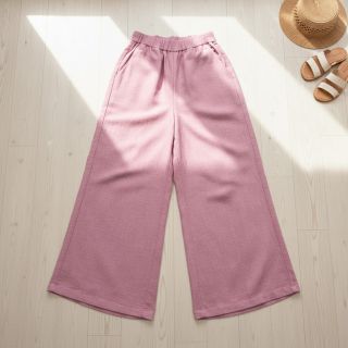 Linen viscose PREMIUM old pink