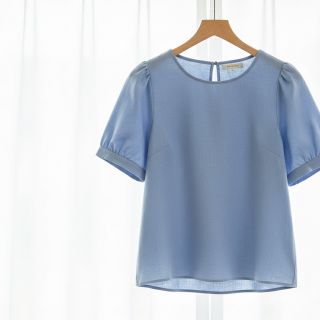 Linen viscose PREMIUM old blue