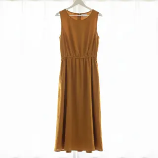 Linen viscose PREMIUM ochre