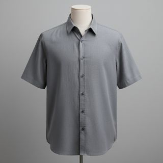 Linen viscose PREMIUM middle grey