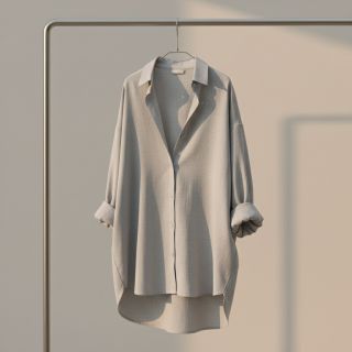 Linen viscose PREMIUM light grey