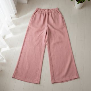 Linen viscose PREMIUM coral