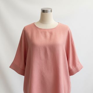 Linen viscose PREMIUM coral