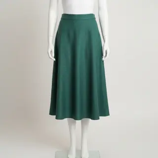 Linen viscose PREMIUM bottle green