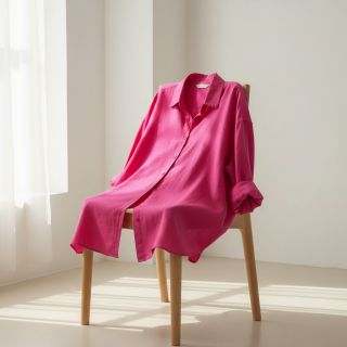 Linen viscose PREMIUM fuchsia