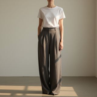 Linen viscose PREMIUM grey