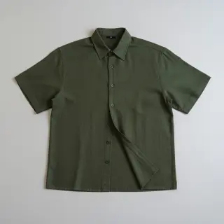 Linen viscose PREMIUM army