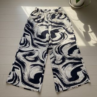 Linen viscose Swirls design B