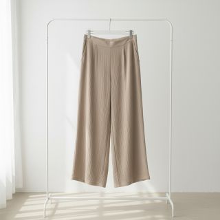 Linen viscose CRINCLE sand