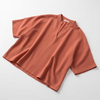 Linen viscose CRINCLE clay