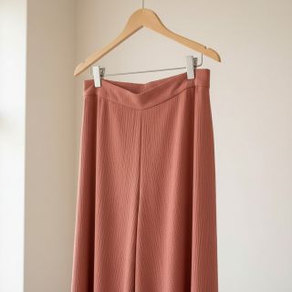 Linen viscose CRINCLE clay