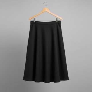 Linen viscose CRINCLE black