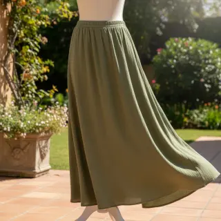 Linen viscose CRINCLE pickle