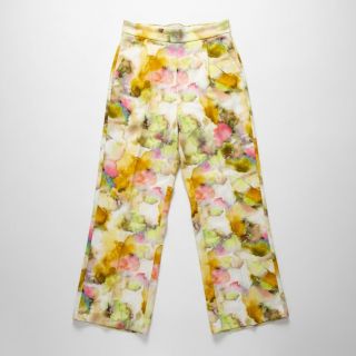 Viscose SATIN Ambre yellow digital print