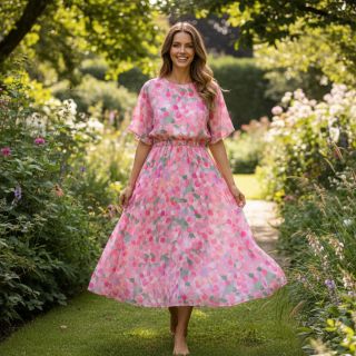 Viscose SATIN Abstract digital print