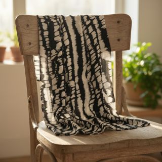 Viscose RADIANCE Imagine black digital print