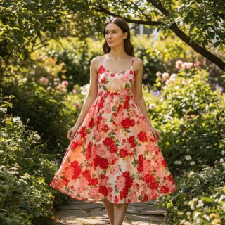 Viscose RADIANCE Flower Galia digital print