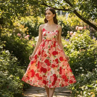 Viscose RADIANCE Flower Galia digital print