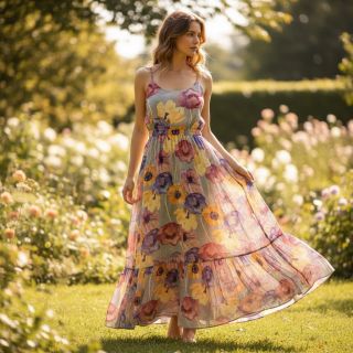 Viscose RADIANCE Flower Elia digital print