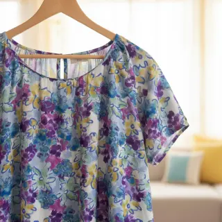 Viscose RADIANCE Flower Horas digital print