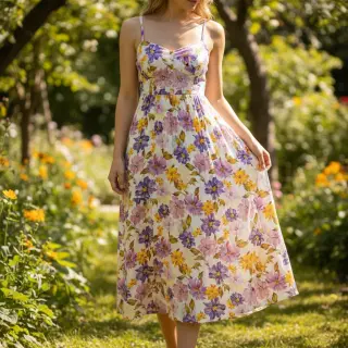 Viscose RADIANCE Flower Inay digital print