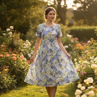 Viscose RADIANCE Flower Ciri digital print