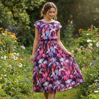 Viscose RADIANCE Flower Bea digital print